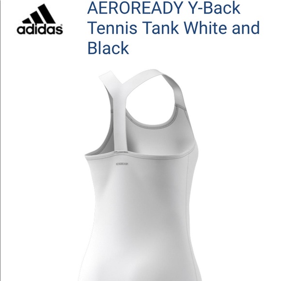 Adidas white Y Tank new with tags size small women’s - Picture 2 of 3